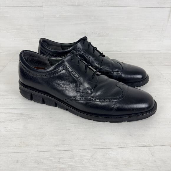 ECCO Black Leather Wingtip Derby Oxford Dress Shoes Men Size 12 EUR‎ 46 Lace Up main image 14